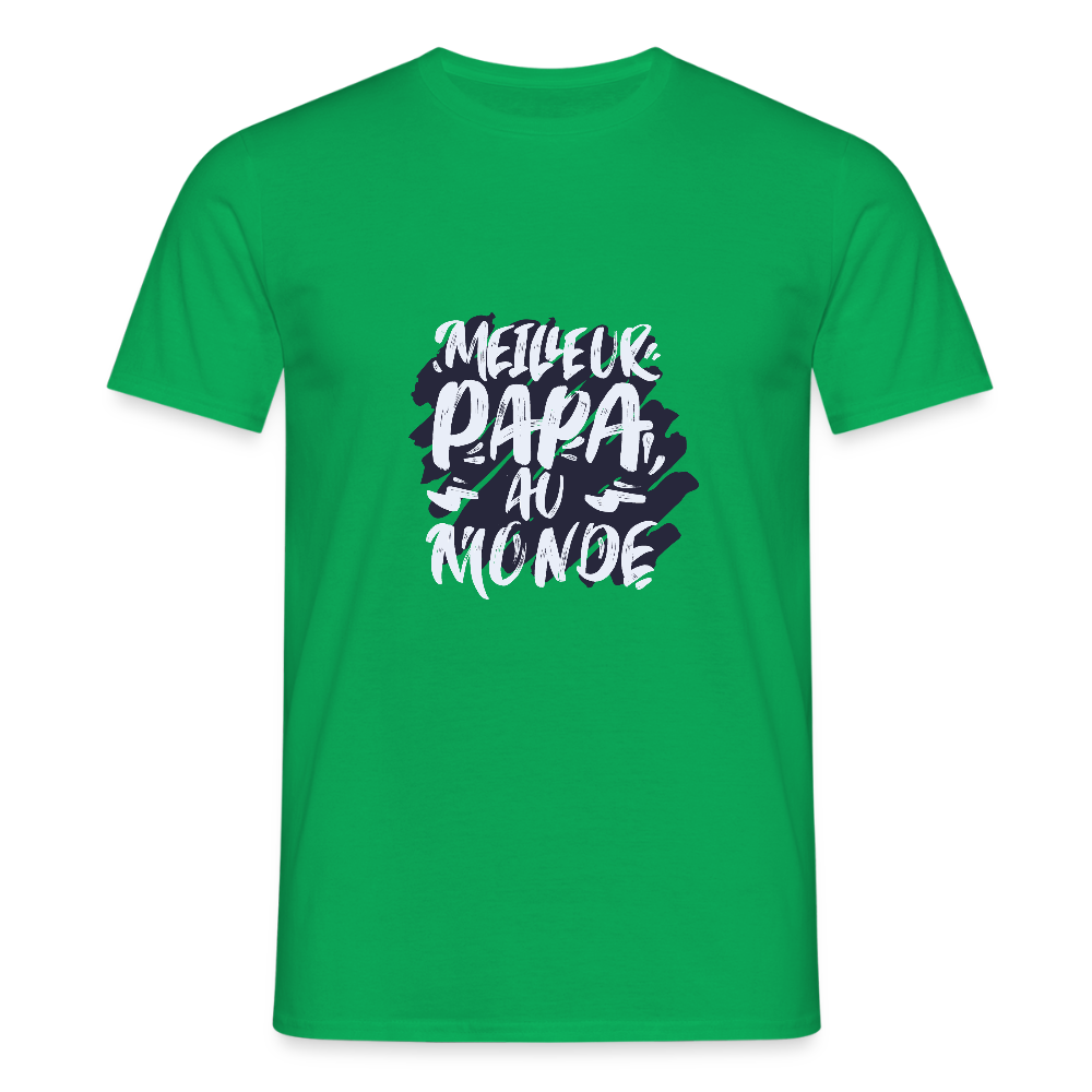 T-shirt Homme – Meilleur Papa au Monde - REF00012 - vert