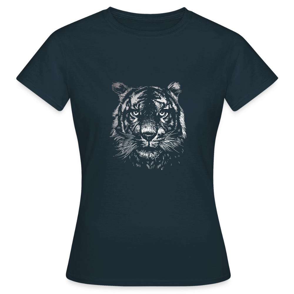 T-shirt Femme “Wild Tiger” – Force, Élégance & Style Sauvage | REF00066 - marine