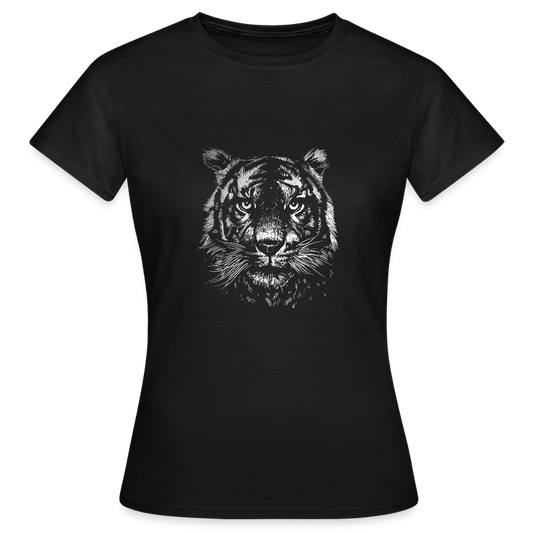 T-shirt Femme “Wild Tiger” – Force, Élégance & Style Sauvage | REF00066 - noir