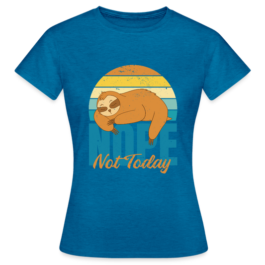 Sweat à Capuche Unisexe “Nope, Not Today” – Humour & Confort Ultime | REF00067 - bleu saphir antique chiné