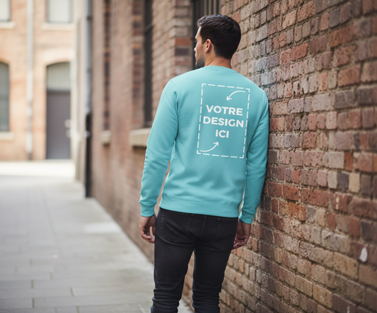 Pull col rond homme personnalisable – confort premium & style intemporel