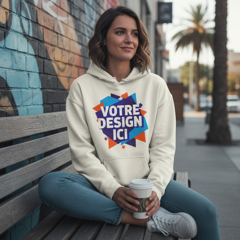 Sweat à Capuche Femme Personnalisé – Crée ton Design