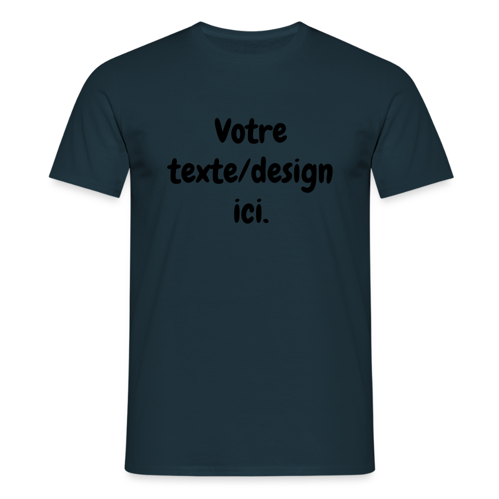 👉 T-shirt Personnalisable – Votre texte ! - marine