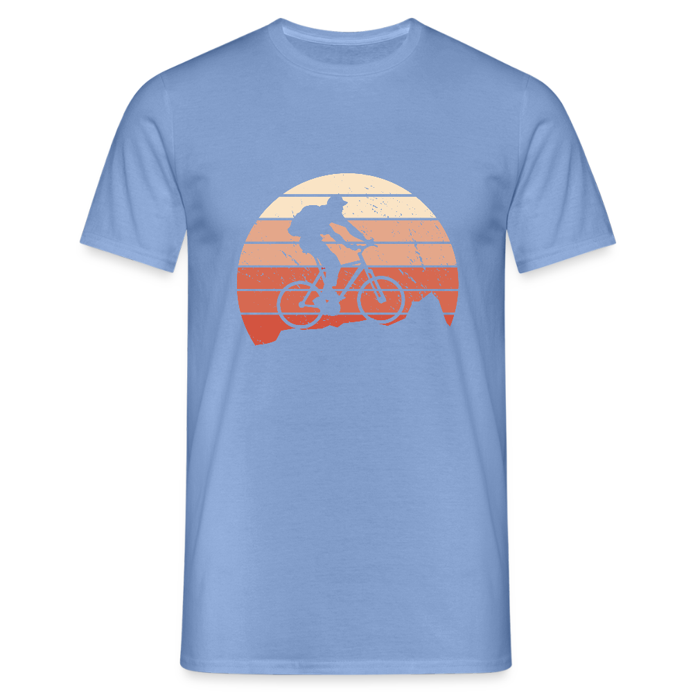 T-shirt Homme “Retro Cyclist” – Passion Vélo & Style Vintage | REF00065 - carolina blue
