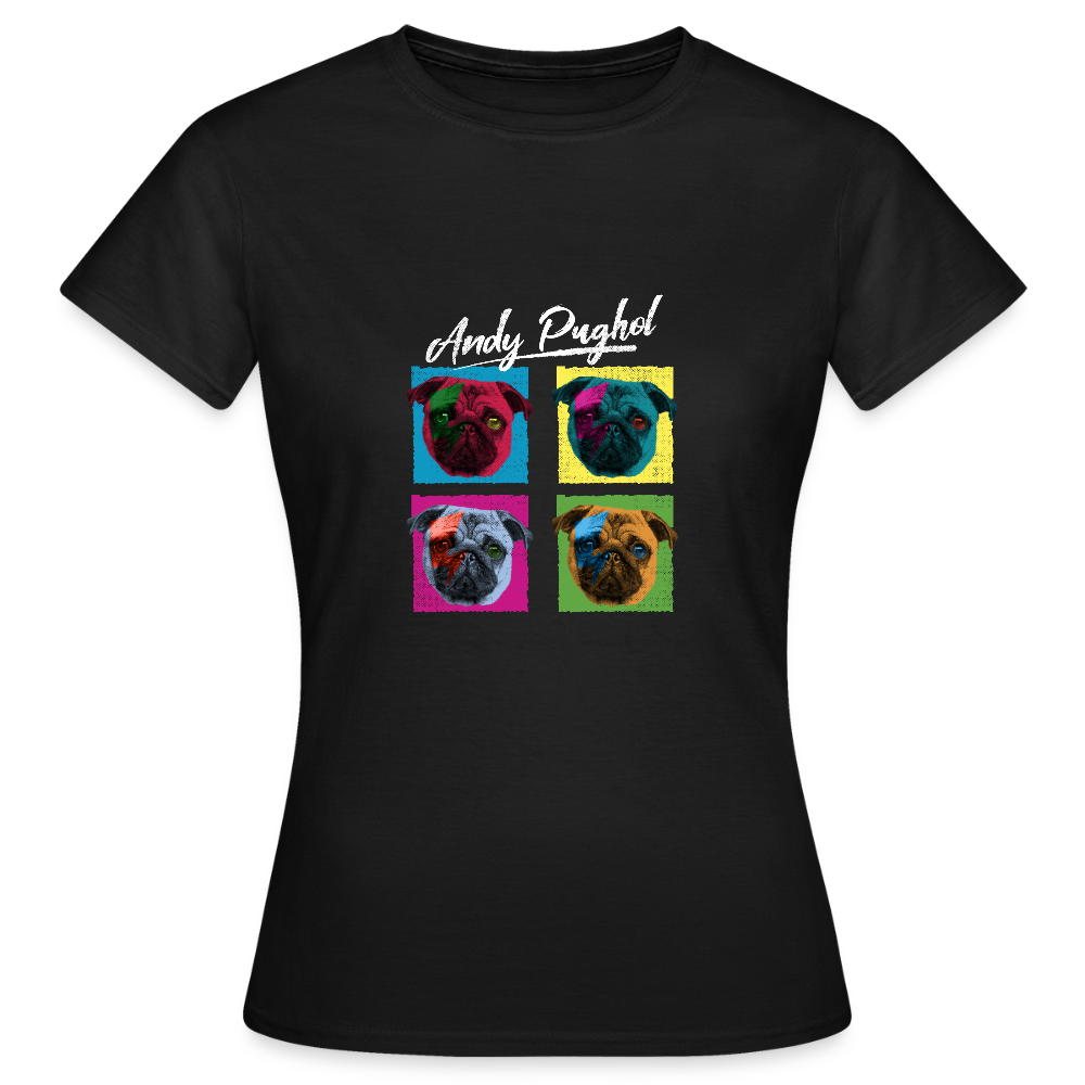 T-shirt Femme “Andy Pughol” – Style Pop Art & Fun | REF00069 - noir