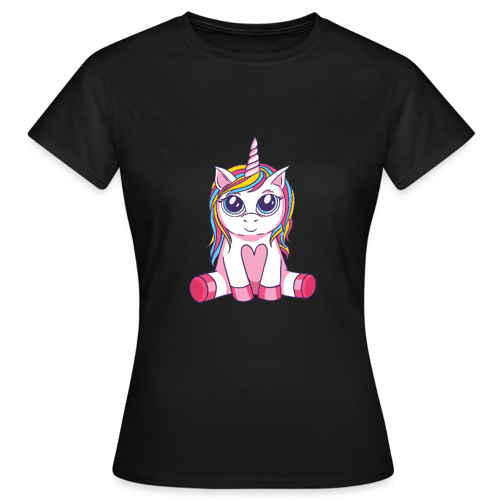 T-shirt Femme Licorne  - REF00011 - noir