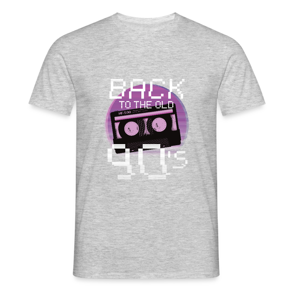 T-shirt Homme – Back to the Old 90’s - gris chiné