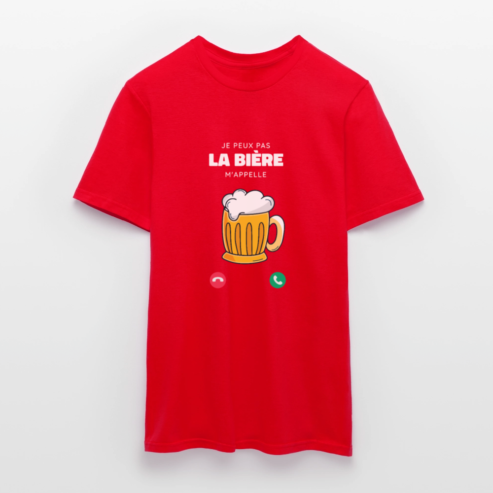 T-shirt Homme – La Bière M’appelle - REF00010 - rouge
