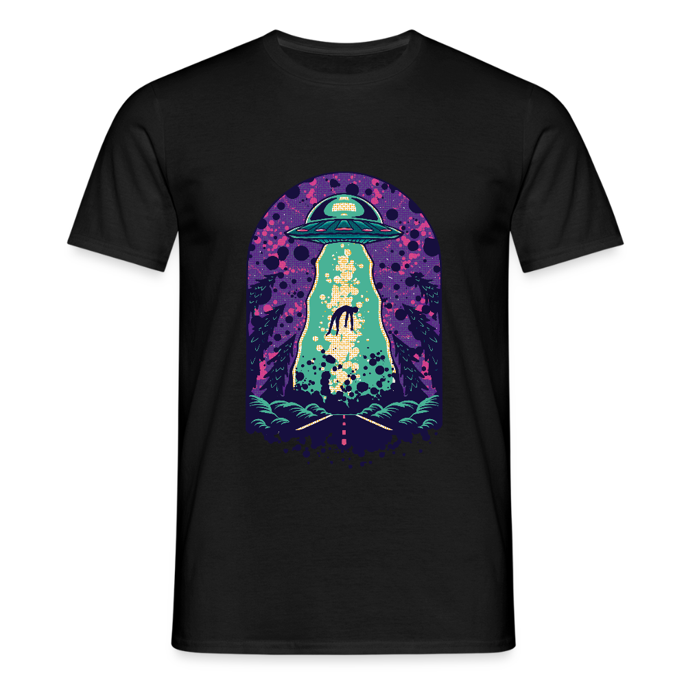 👽 T-shirt Homme “Alien Abduction” – Mystère & Style Intergalactique | UNiKtee REF00043 - noir