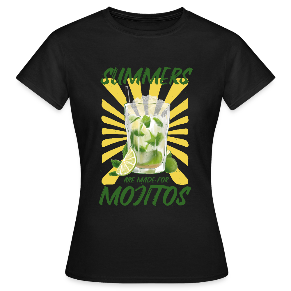 T-shirt Femme Mojito Été - REF00002 - noir