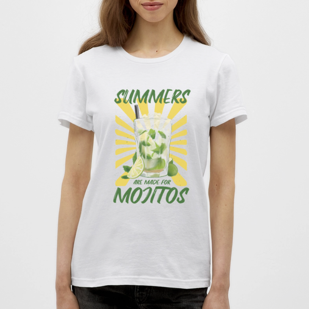 T-shirt Femme Mojito Été - REF00002 - blanc