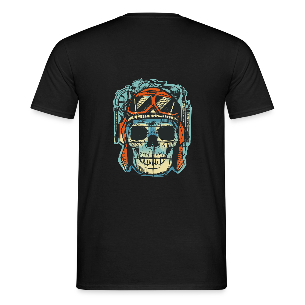 T-shirt Homme “Skull Rider” – Esprit Biker & Style Vintage | REF00064 - noir