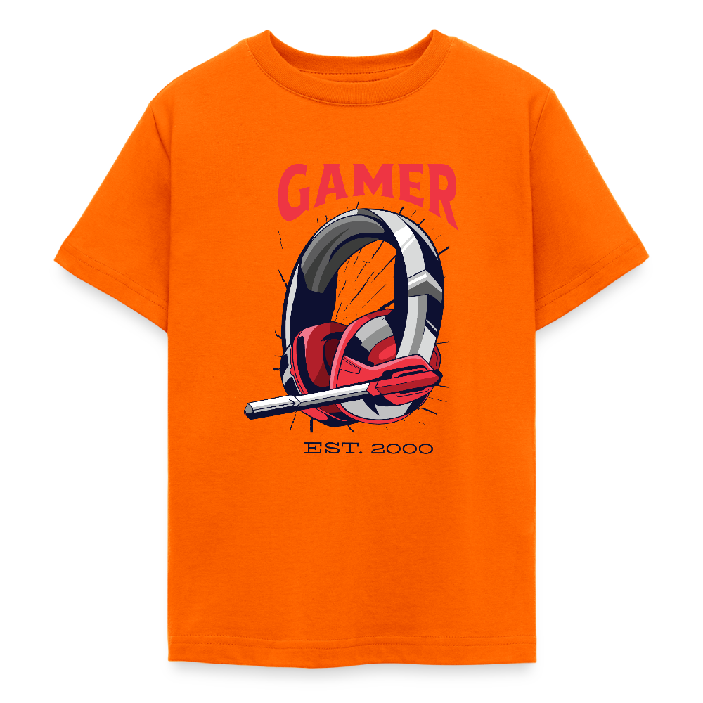T-shirt Gamer Ado – UNiKtee - REF00021 - orange