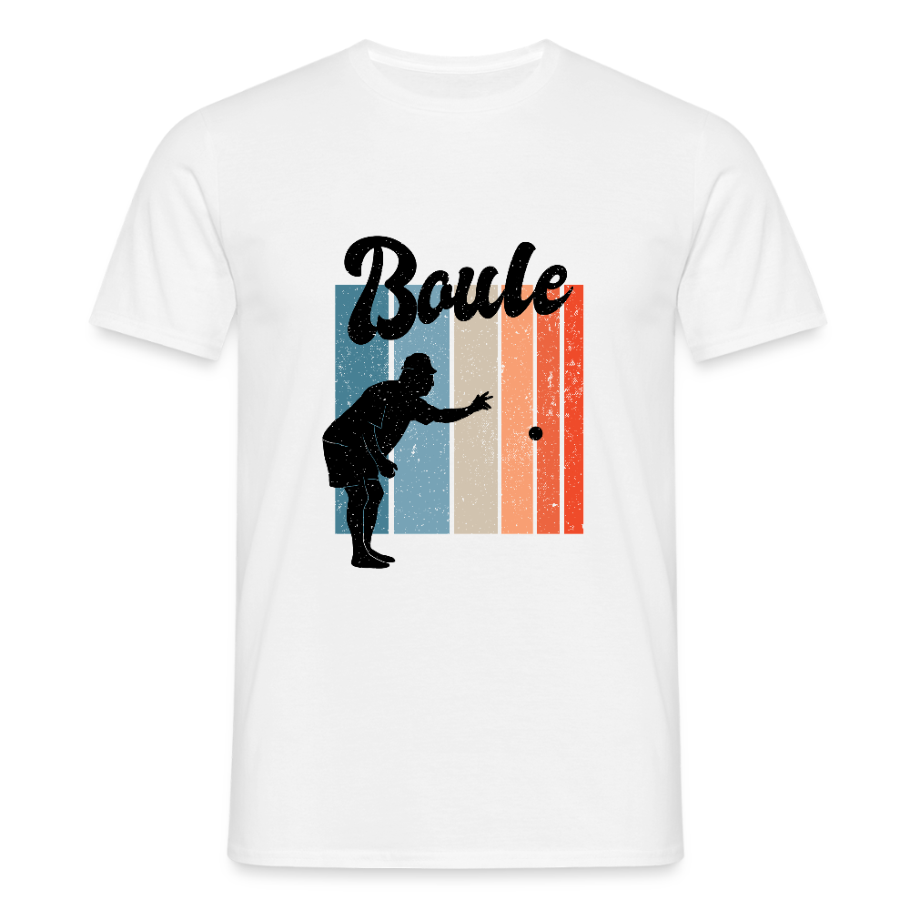 T-shirt Homme Boule – REF00023 - blanc