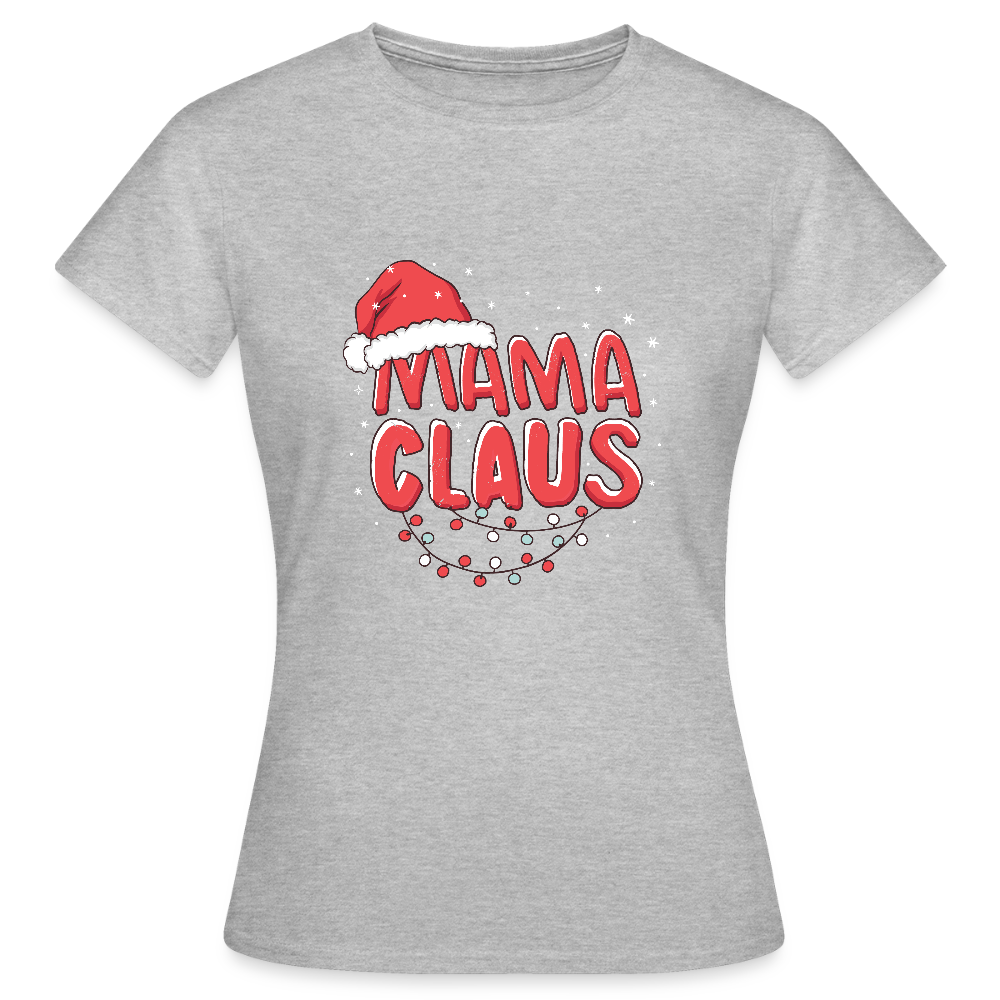 T-shirt Femme – Mama Claus - gris chiné