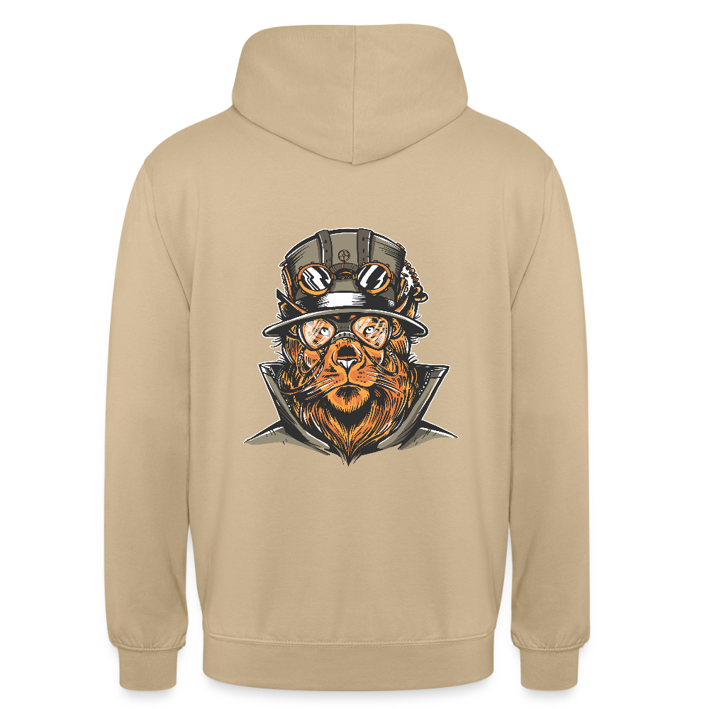 Sweat à Capuche Lion Steampunk - REF00003 - beige