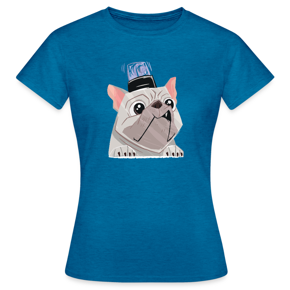 T-shirt Femme “Femme Parfaite” – Confiance & Style avec Humour | UNiKtee REF00033 - bleu saphir antique chiné