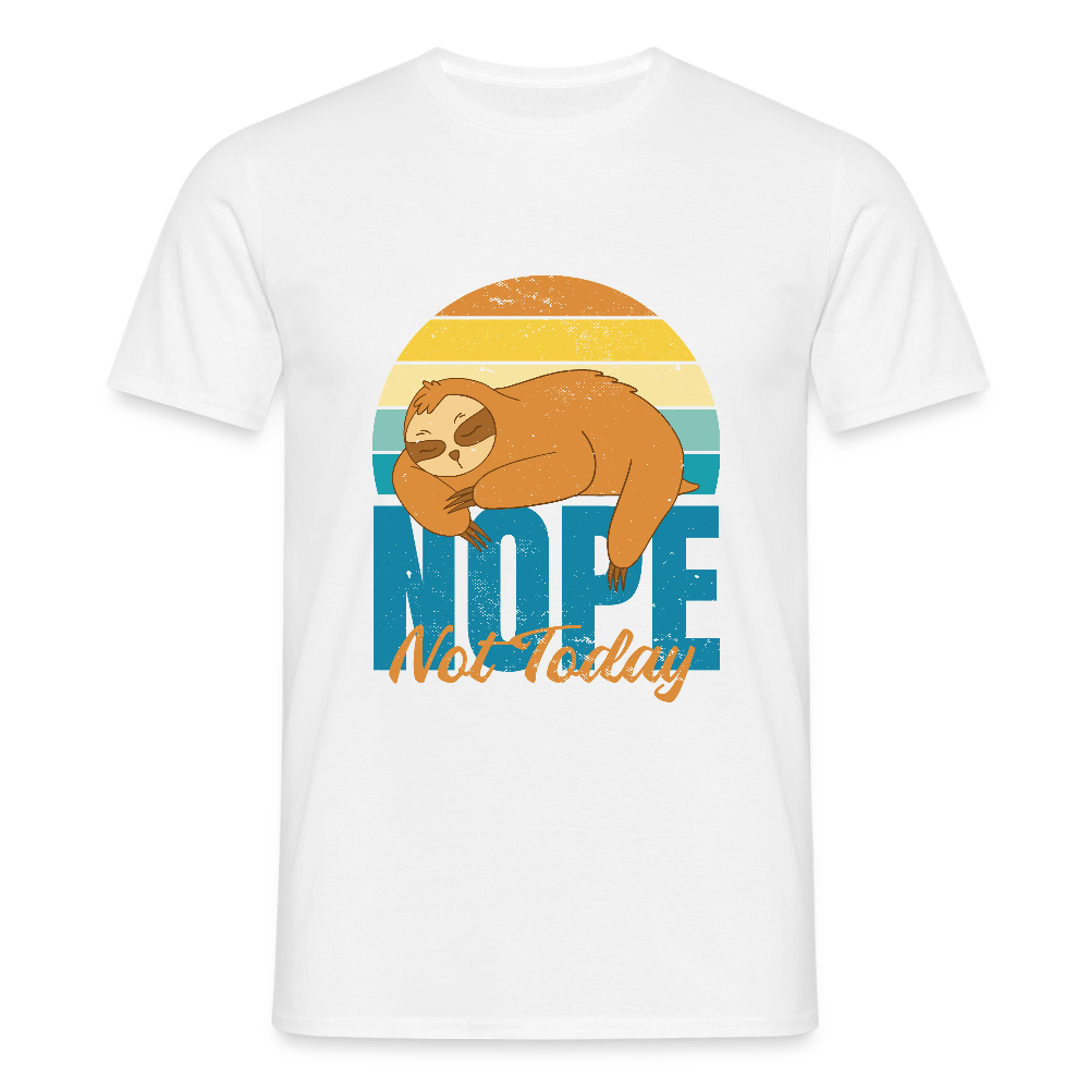 T-shirt Homme “Nope, Not Today” – Humour & Détente Totale | REF00067 - blanc