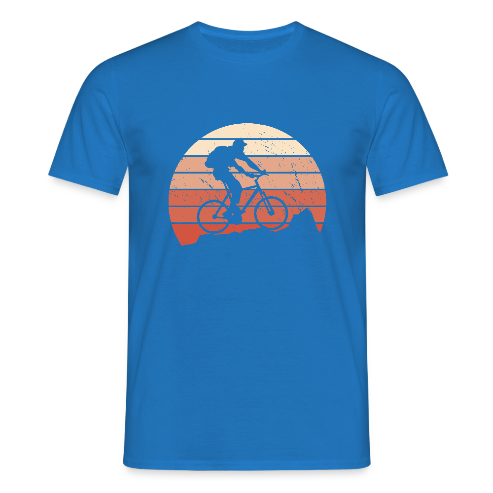 T-shirt Homme “Retro Cyclist” – Passion Vélo & Style Vintage | REF00065 - bleu royal