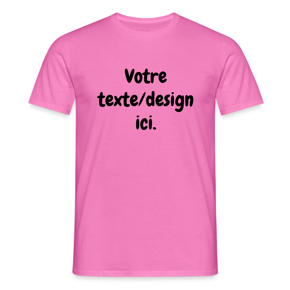 👉 T-shirt Personnalisable – Votre texte ! - rose