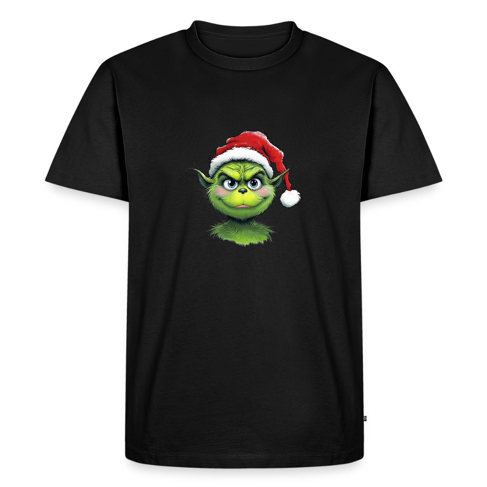 💚 T-shirt Premium Bio “Grinch Mode ON” – Humour & Esprit de Noël | UNiKtee REF00070 - noir