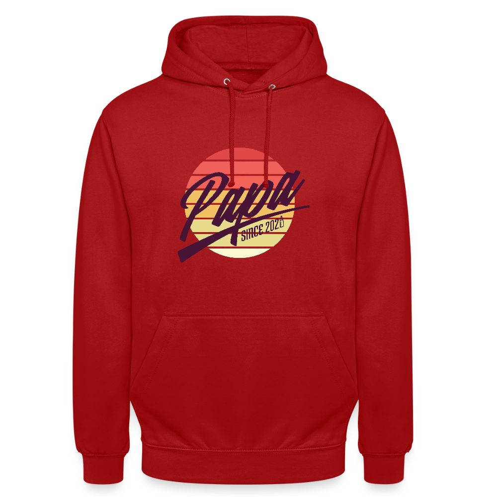 Sweat à Capuche “Papa” – Style, Confort & Fierté | UNiKtee - REF00028 - rouge