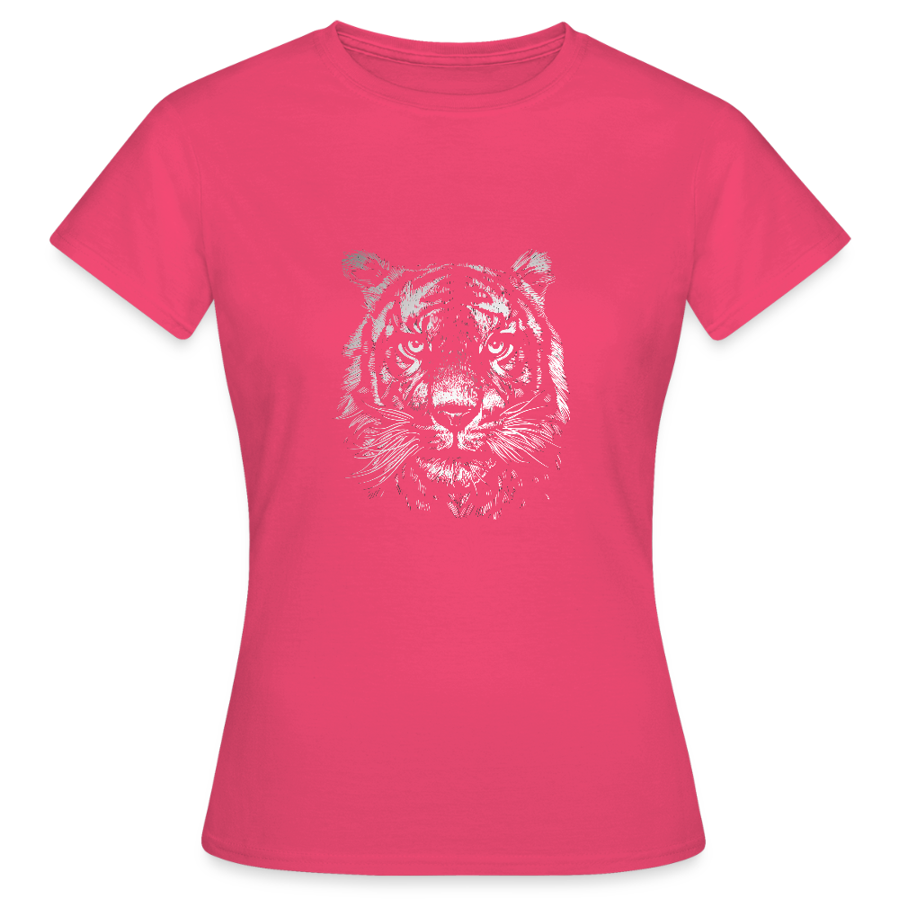 T-shirt Femme “Wild Tiger” – Force, Élégance & Style Sauvage | REF00066 - rose azalée