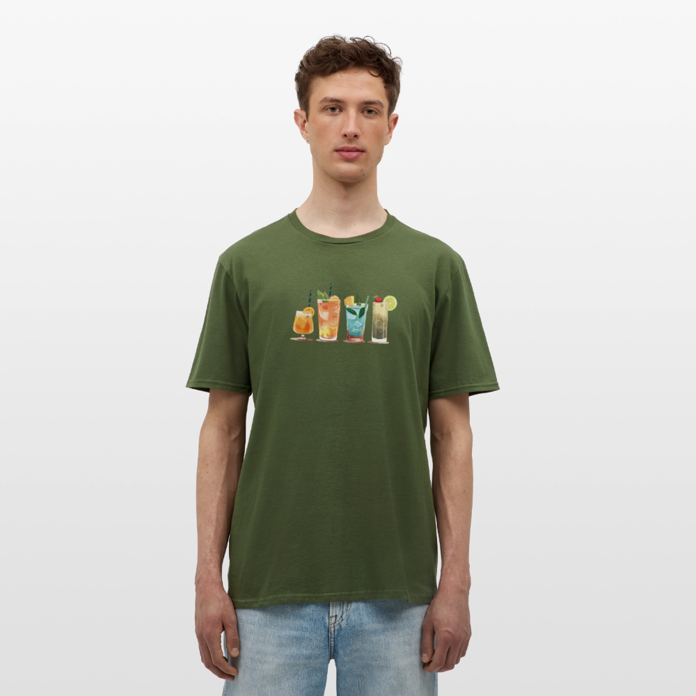T-shirt Cocktail Vibes Homme - REF00001 - vert militaire