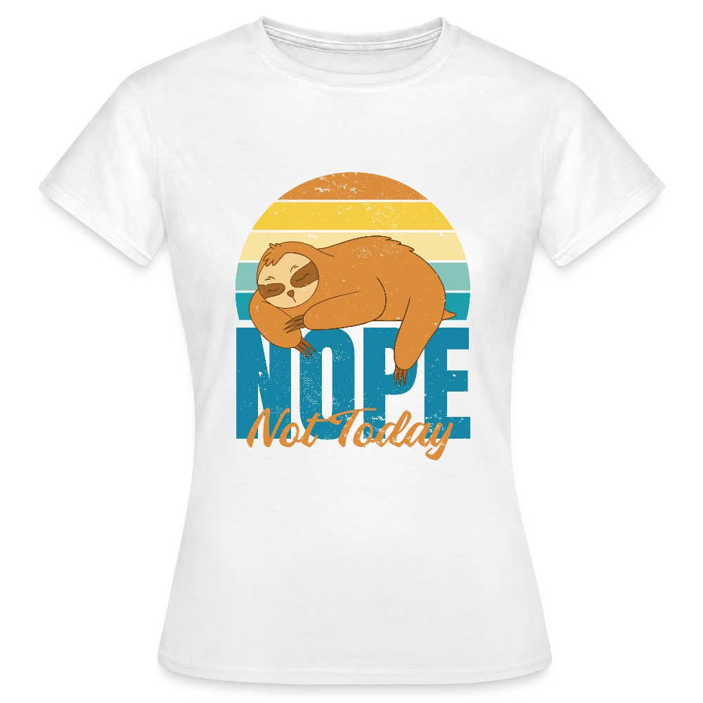 Sweat à Capuche Unisexe “Nope, Not Today” – Humour & Confort Ultime | REF00067 - blanc