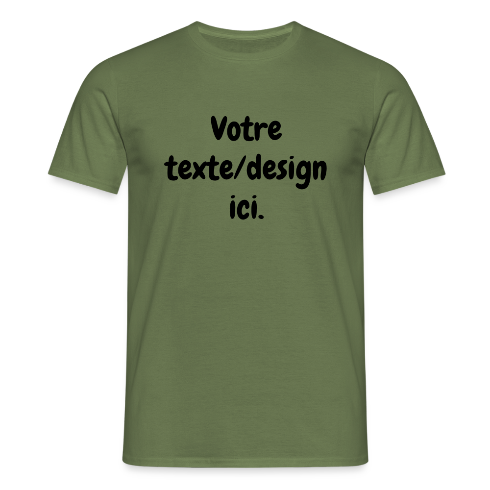 👉 T-shirt Personnalisable – Votre texte ! - vert militaire
