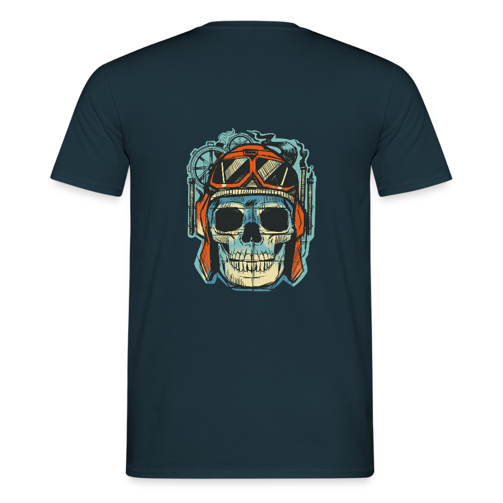 T-shirt Homme “Skull Rider” – Esprit Biker & Style Vintage | REF00064 - marine