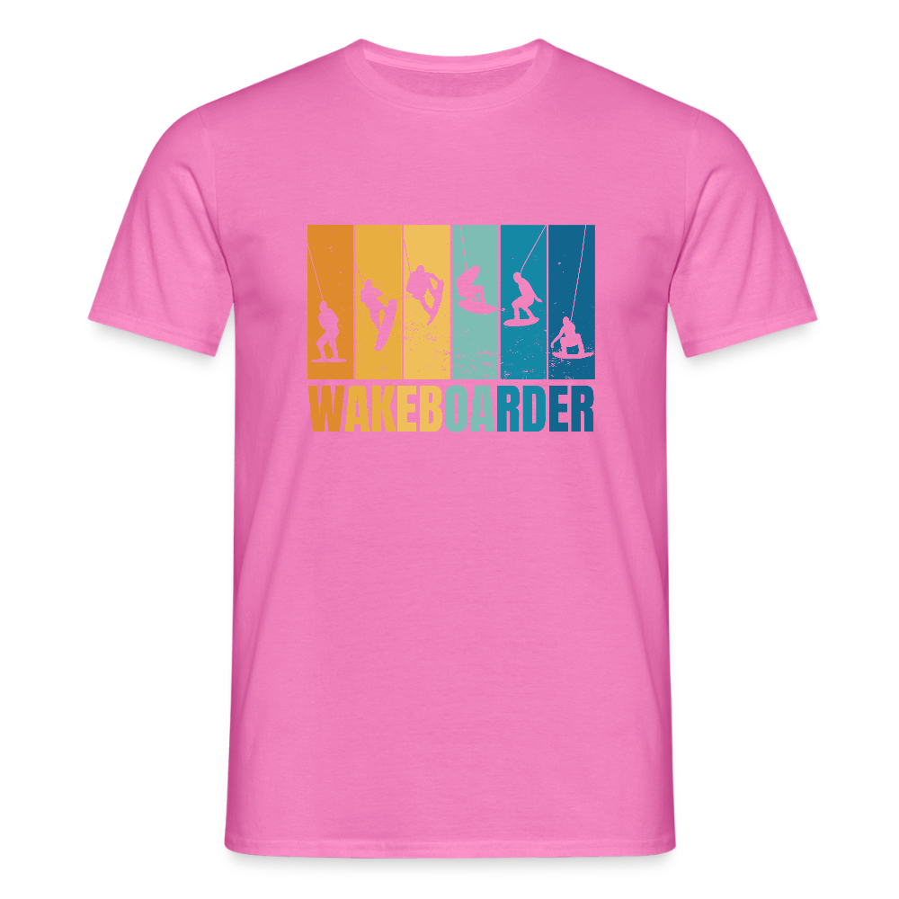 T-shirt Homme – Wakeboarder Vintage - REF00006 - rose