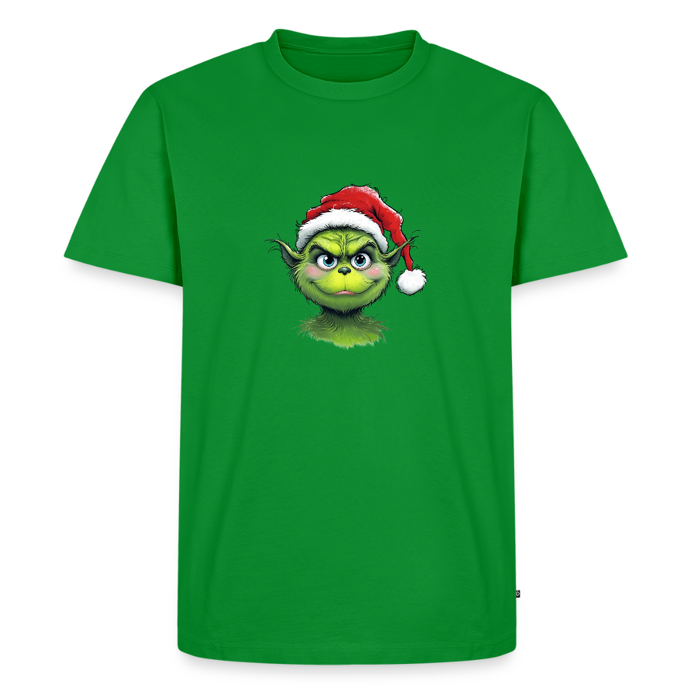 💚 T-shirt Premium Bio “Grinch Mode ON” – Humour & Esprit de Noël | UNiKtee REF00070 - vert