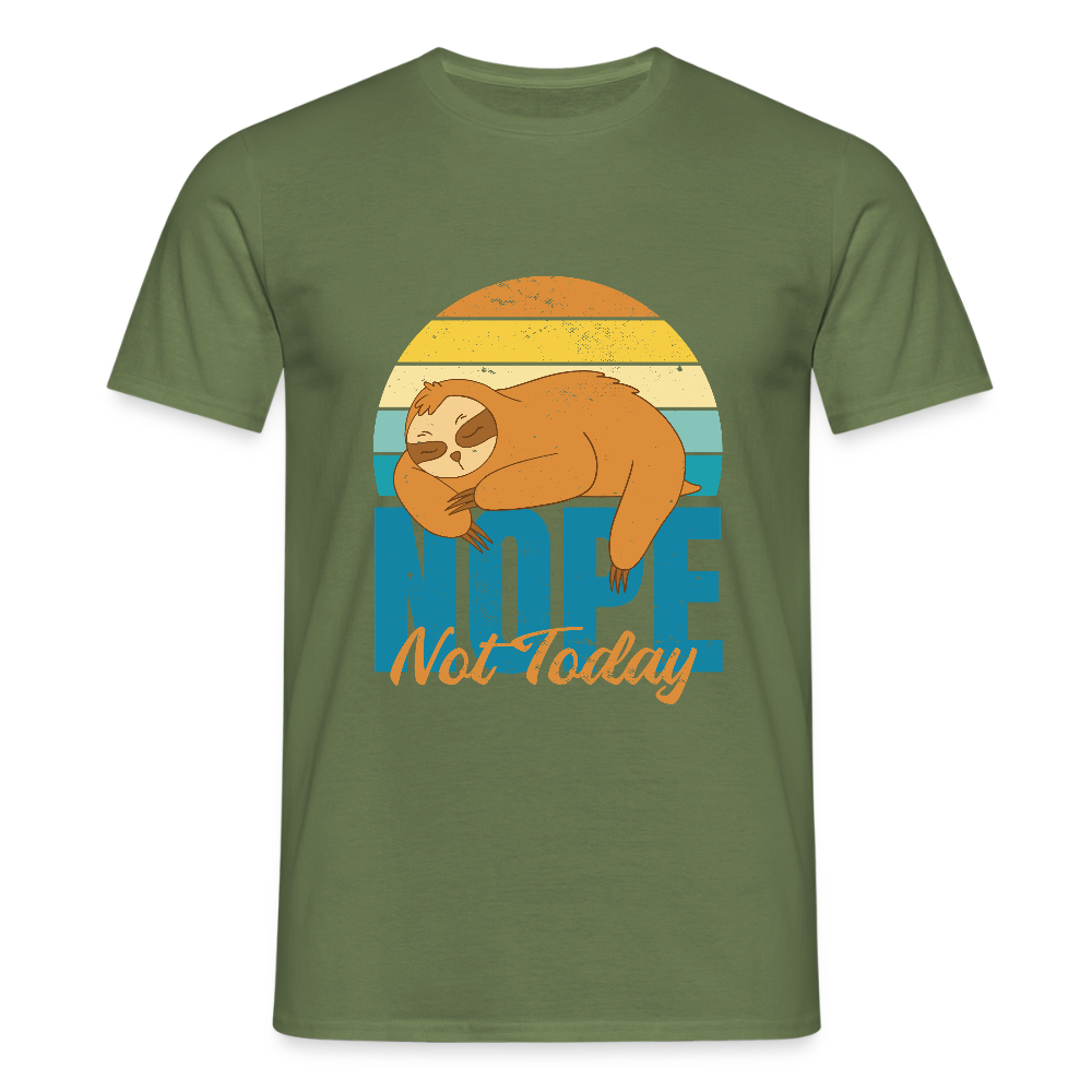 T-shirt Homme “Nope, Not Today” – Humour & Détente Totale | REF00067 - vert militaire