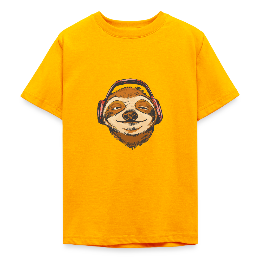 🦥 T-shirt Ado “Sloth Vibes” – Détente & Style Cool | UNiKtee REF00045 - or