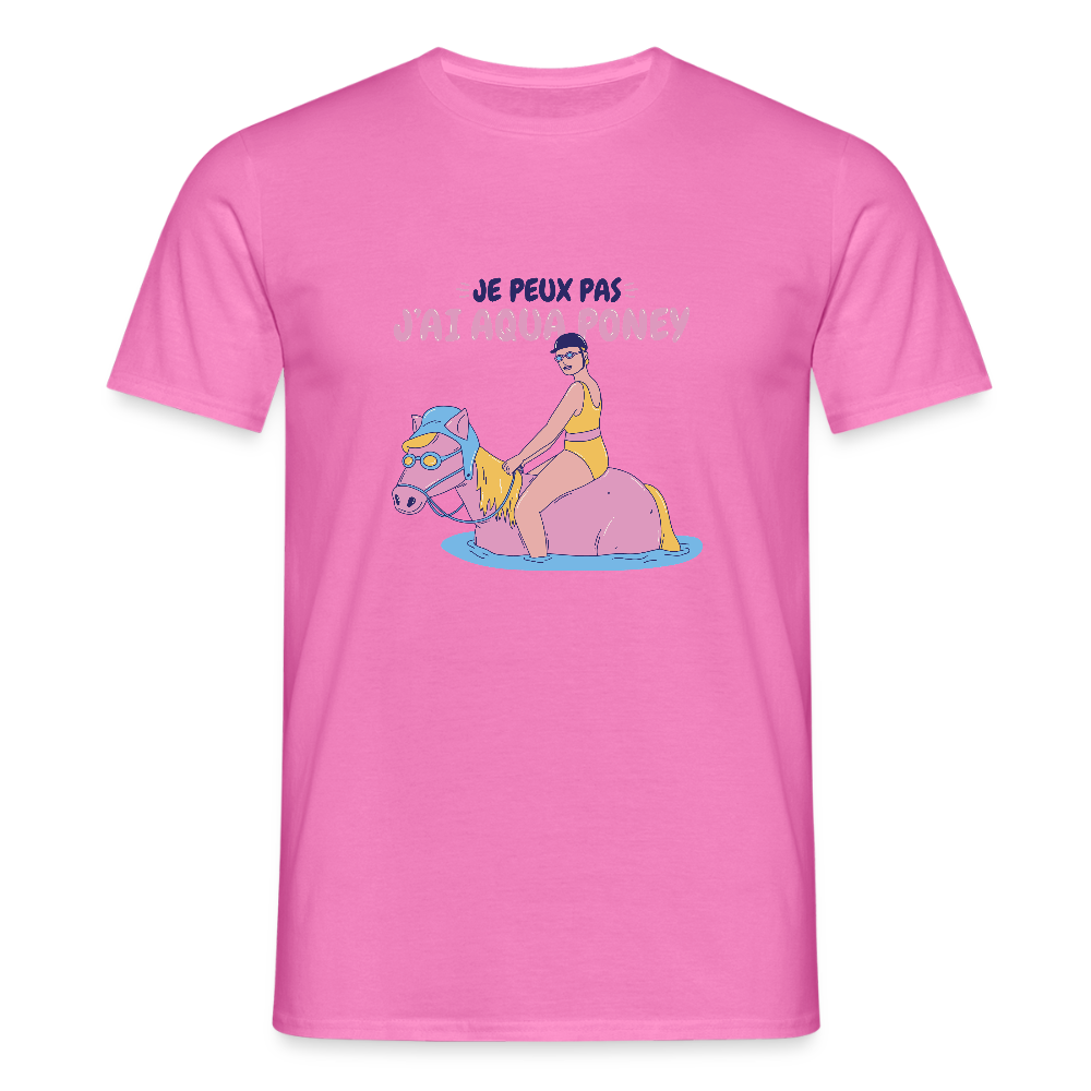 T-shirt Homme – J’ai Aqua Poney REF 00007 - rose