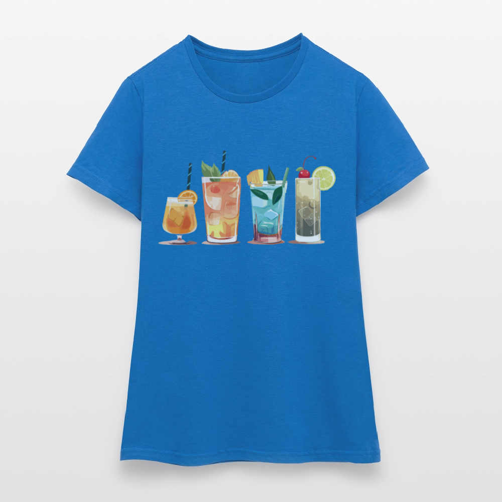 T-shirt Cocktail Vibes Femmes - REF00001 - bleu royal