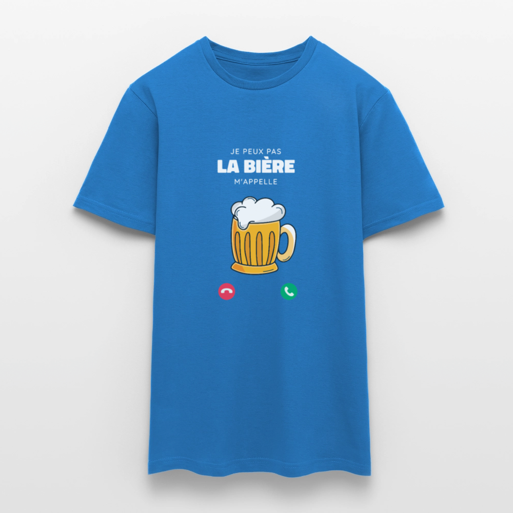 T-shirt Homme – La Bière M’appelle - REF00010 - bleu royal