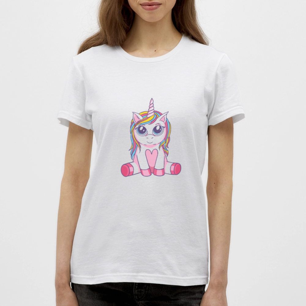 T-shirt Femme Licorne  - REF00011 - blanc
