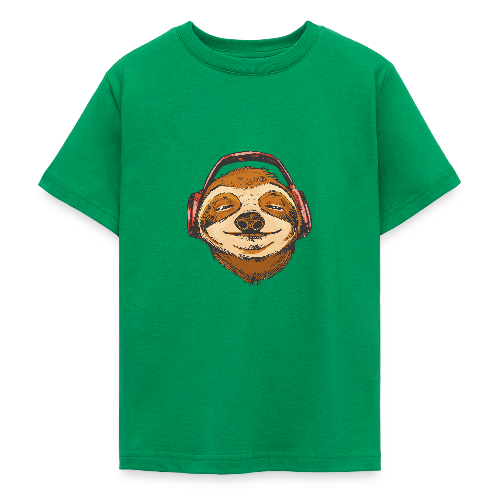 🦥 T-shirt Ado “Sloth Vibes” – Détente & Style Cool | UNiKtee REF00045 - vert