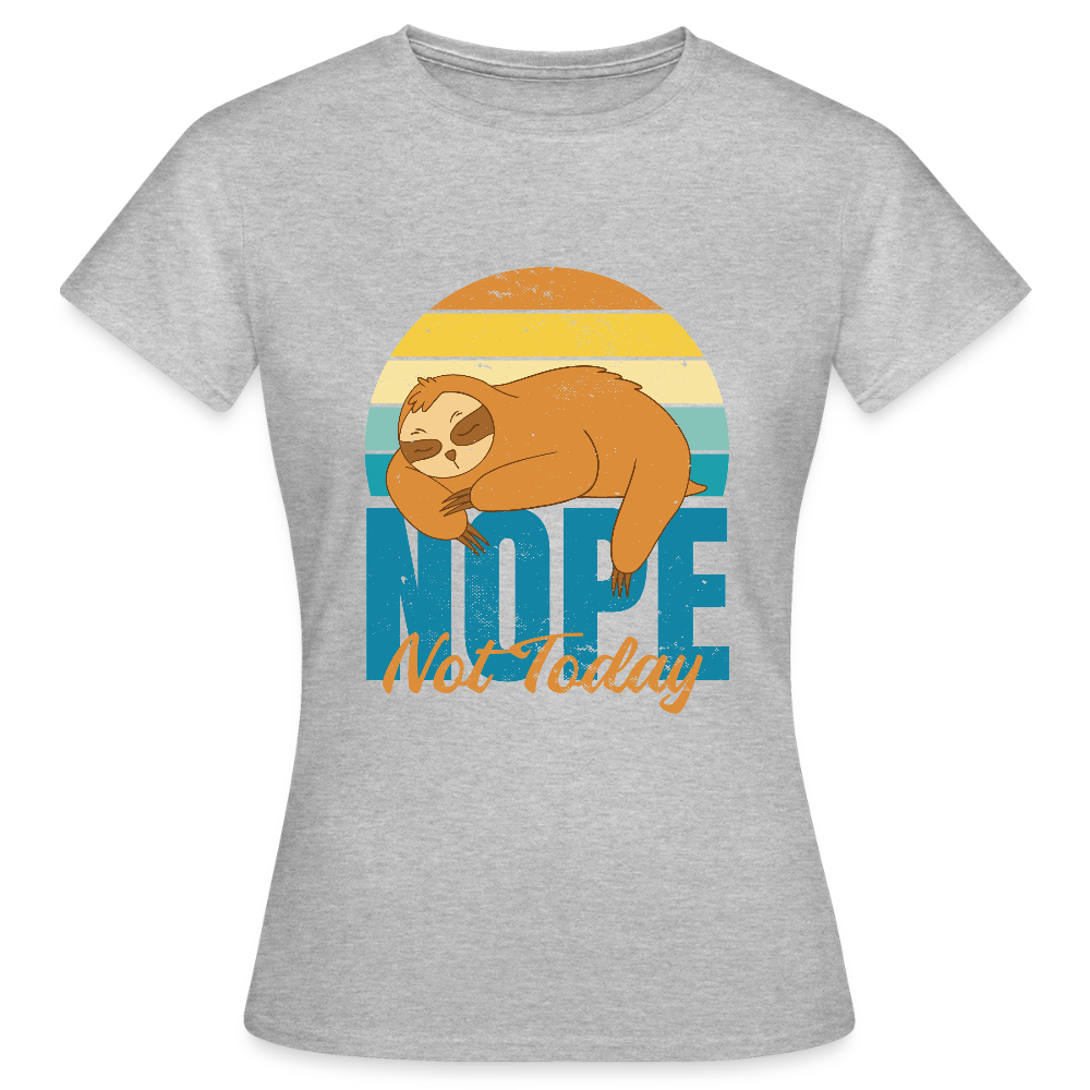 Sweat à Capuche Unisexe “Nope, Not Today” – Humour & Confort Ultime | REF00067 - gris chiné