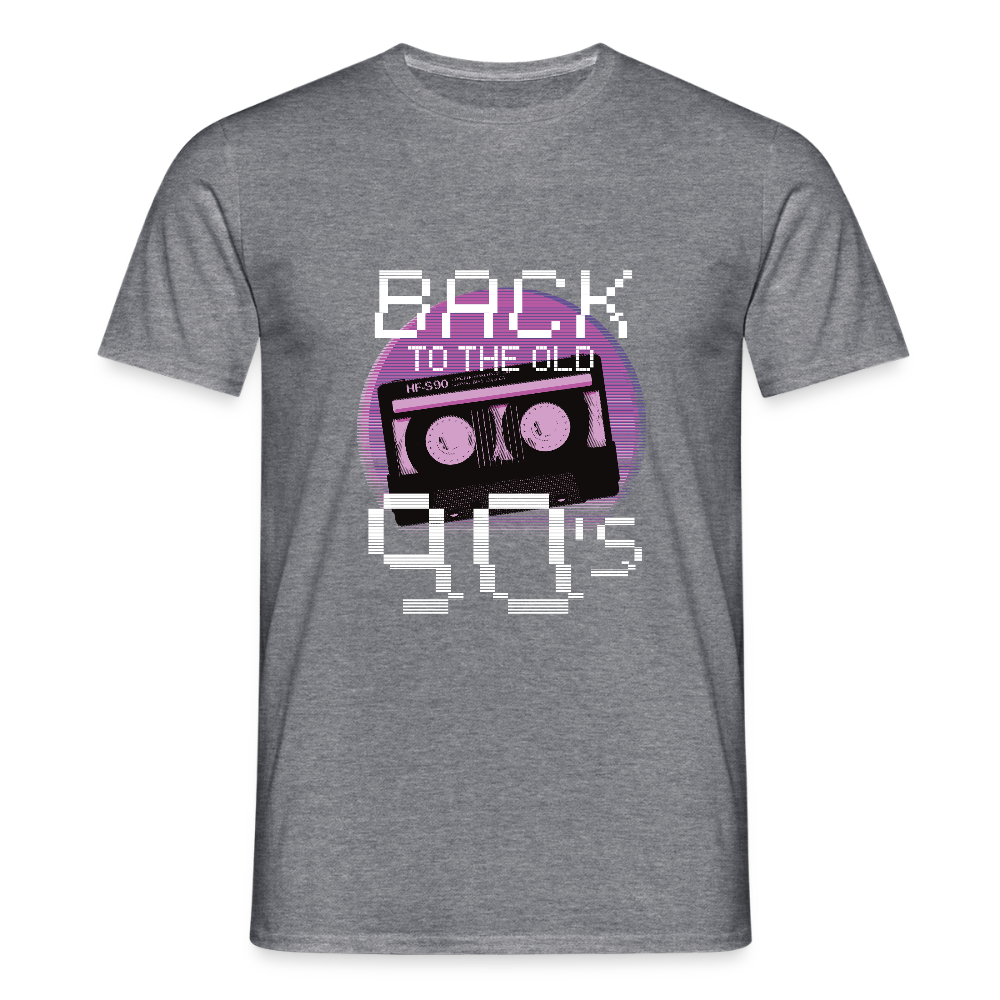 T-shirt Homme – Back to the Old 90’s - graphite chiné