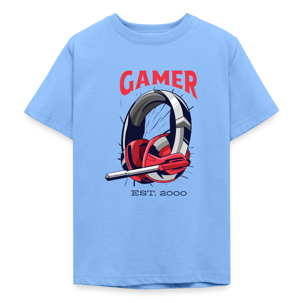 T-shirt Gamer Ado – UNiKtee - REF00021 - bleu ciel