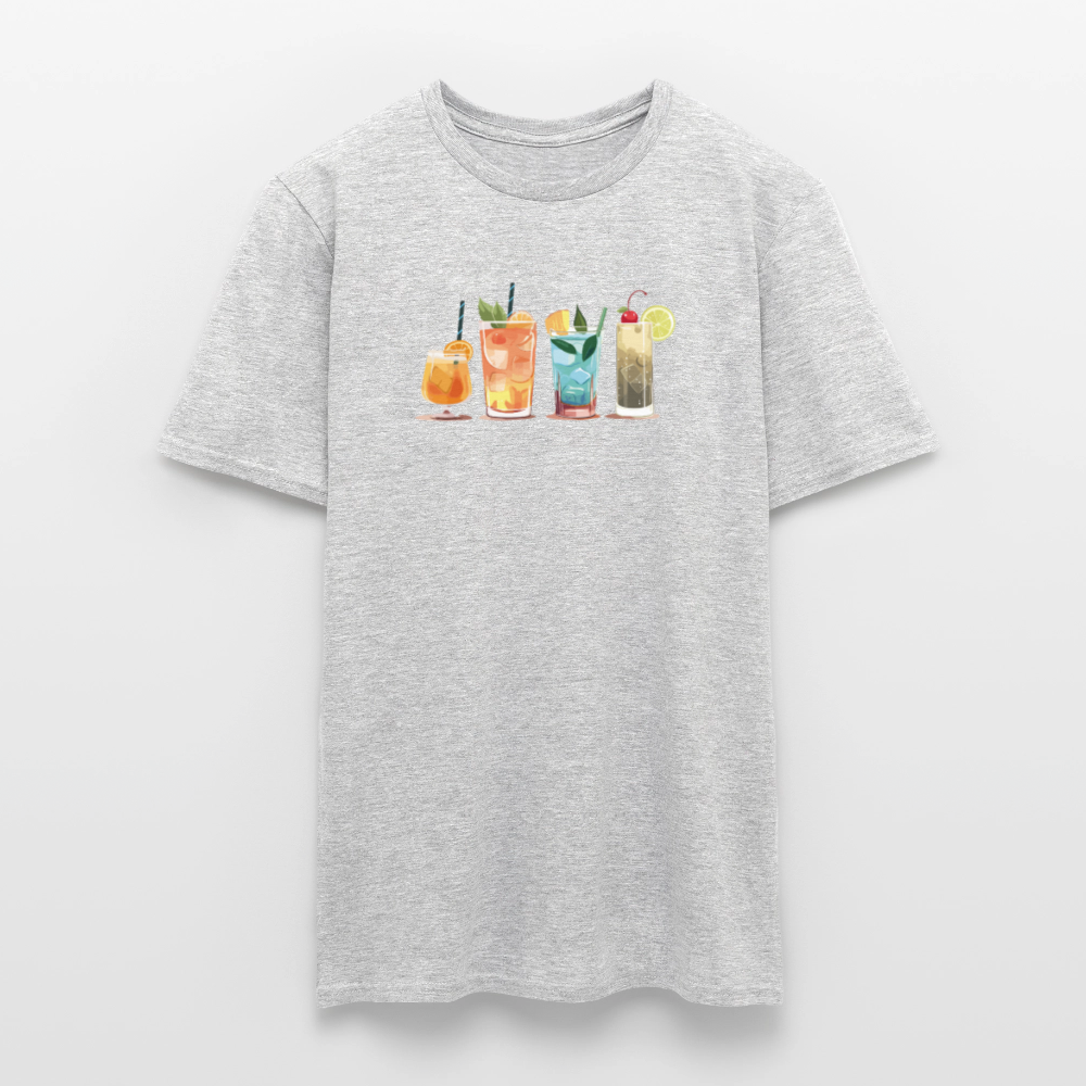 T-shirt Cocktail Vibes Homme - REF00001 - gris chiné