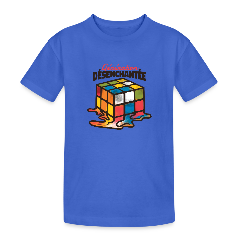 T-shirt Enfant “Génération Désenchantée” – Fun & Style Coloré | UNiKtee REF00037 - bleu roi