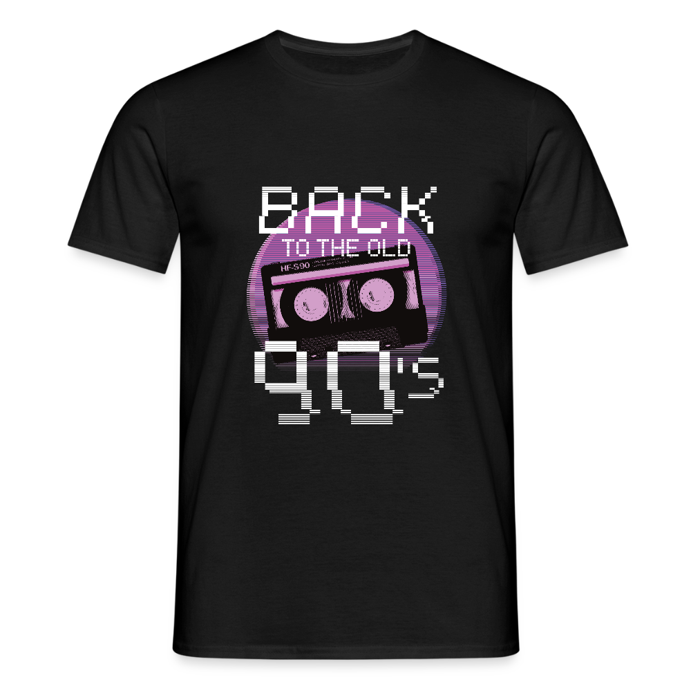 T-shirt Homme – Back to the Old 90’s - noir