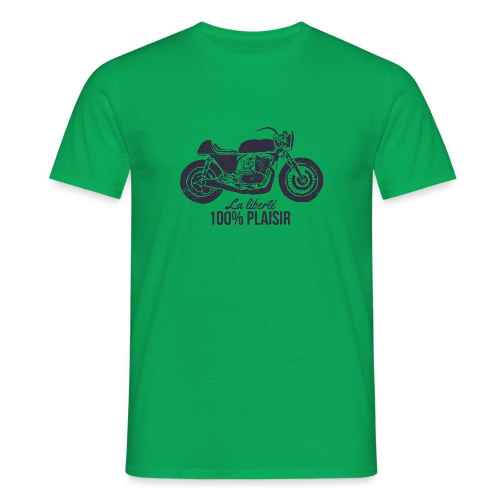 T-shirt Homme – La Liberté 100% Plaisir - REF 00013 - vert