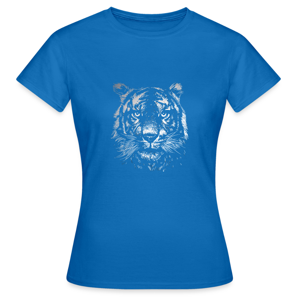 T-shirt Femme “Wild Tiger” – Force, Élégance & Style Sauvage | REF00066 - bleu royal