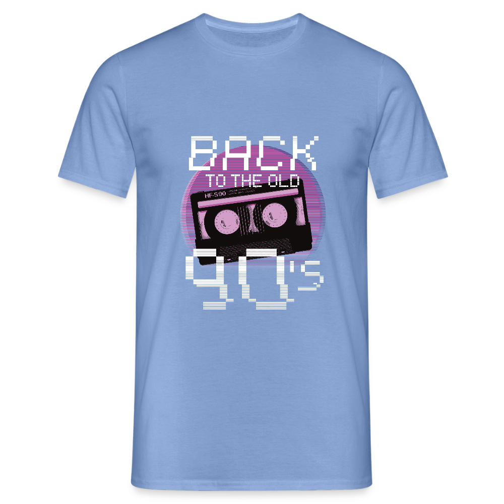 T-shirt Homme – Back to the Old 90’s - carolina blue