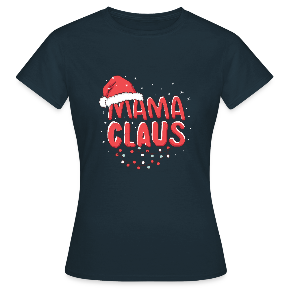 T-shirt Femme – Mama Claus - marine